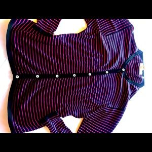 Pink and Black Cardigan 100% Silk